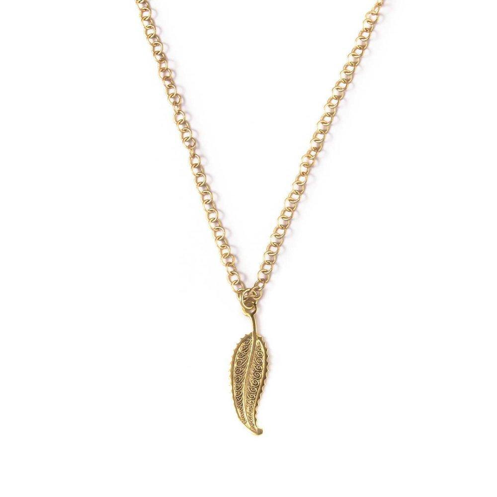Art Deco Feather I Necklace